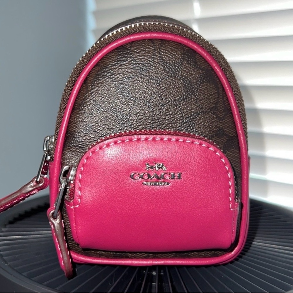 Coach Mini Backpack Keychain - Picture 2 of 9